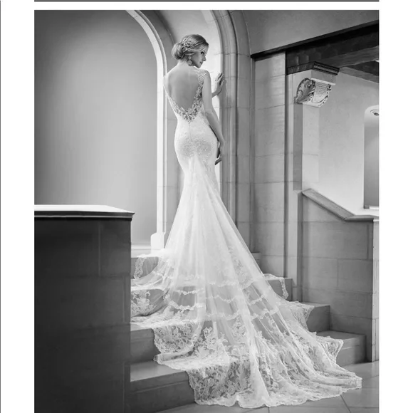 Martina Liana long sleeve Ivory wedding gown style 675